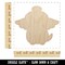 Dog Angel Unfinished Wood Shape Piece Cutout for DIY Craft Projects